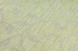 Koberec šnúrkový SIZAL PATIO ploské tkanie 3045 lístie zelený / béžový