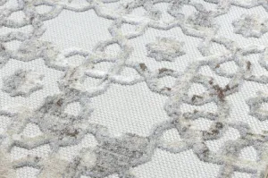 Koberec SOLE D3882 Ornament - ploské tkanie béžový / sivý