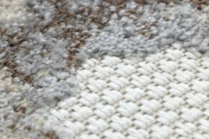 Koberec SOLE D3882 Ornament - ploské tkanie béžový / sivý