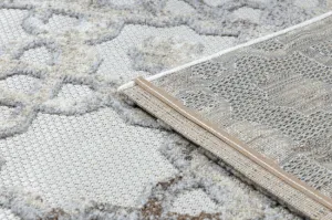 Koberec SOLE D3882 Ornament - ploské tkanie béžový / sivý