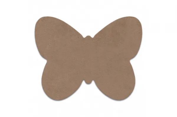 Koberec protišmykový SHAPE 3150 Motýľ Shaggy - camel, béžový plyš