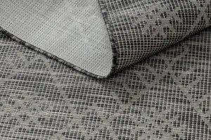 Koberec šnúrkový SIZAL PATIO ploské tkanie 3077 Boho - čierny