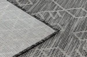 Koberec šnúrkový SIZAL PATIO ploské tkanie 3077 Boho - čierny
