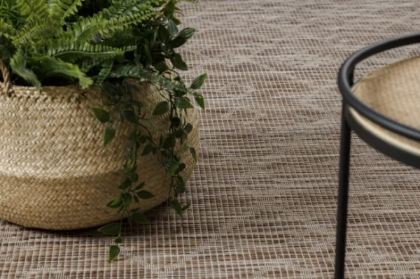 Koberec šnúrkový SIZAL PATIO ploské tkanie 3077 Boho - prírodný / béžový