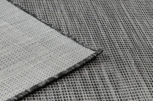 Koberec šnúrkový SIZAL PATIO ploské tkanie 3071 Grécky ramka - čierny
