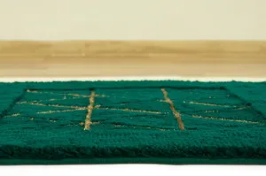 Kúpelňový koberček Jarpol Agadir Lurex 13 zelený / zlatý