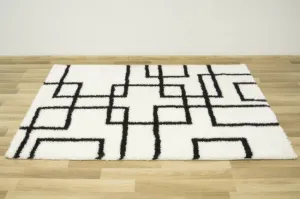 Koberec Boho 616 krémový / čierný