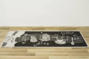 Protišmykový kuchynský koberec/ behúň Flex 951/80 Káva grafitový