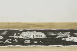 Protišmykový kuchynský koberec/ behúň Flex 951/80 Káva grafitový