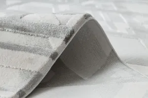 Koberec AKRYL VALS 8381 Linie 3D sivý