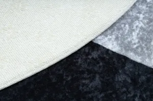 Detský koberec protišmykový BAMBINO 2139 Lopta, čierny / biely