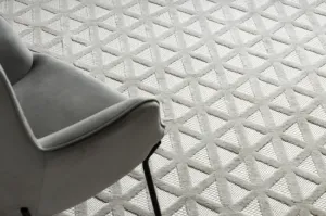 Koberec šnúrkový SANTO SIZAL 58500 Trojuholníky, geometrický béžový