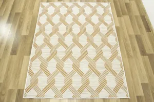 Koberec šnúrkový Berg 28354/62 Geometrický Romby krémový
