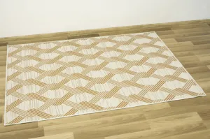 Koberec šnúrkový Berg 28354/62 Geometrický Romby krémový