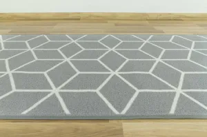 Protišmykový behúň Cubes 19 - svetlo sivý