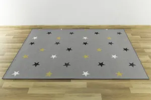 Detský koberec Stars 19 sivý