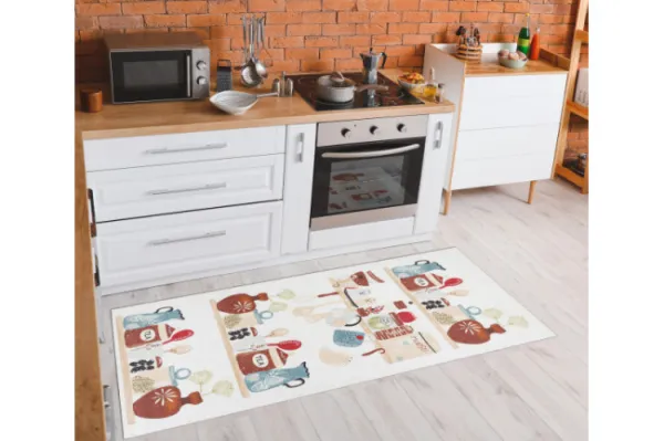 Koberec/ behúň protišmykový ANDRE 1299 Riad, do kuchyne - béžový