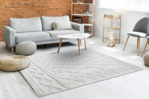 Koberec SANTO šnúrkový SIZAL 58389 romby, geometrický, zygzak beż