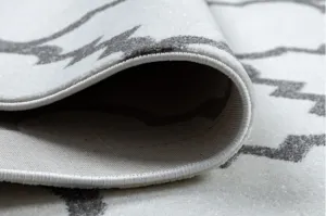Koberec SKETCH - F343 krém / sivá koniczyna marokánska trellis