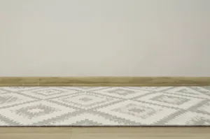 Šnúrkový koberec Berg 28364/34 Aztec Romby - sivý / krém