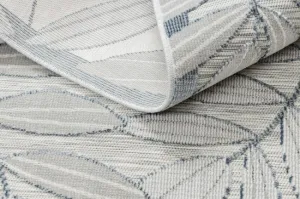 Koberec štrukturálny BOTANIC 65241 Listy - sivý