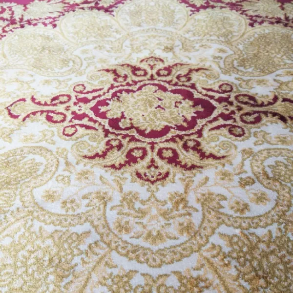 Koberec Exkluzívny Qum Silk 02 čevený
