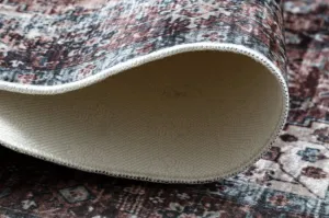 Koberec protišmykový ANDRE 1826 Ornament, vintage  - hnedý / modrý