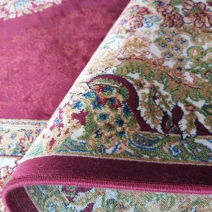 Koberec Exkluzívny Qum Silk 01 červený