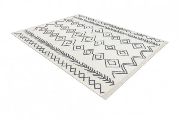 Koberec TWIN 23000 Boho, romby antracit / krém