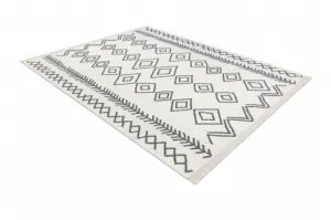 Koberec TWIN 23000 Boho, romby antracit / krém