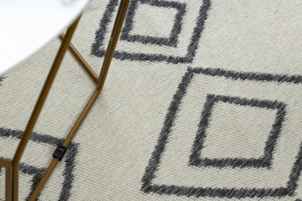 Koberec TWIN 23000 Boho, romby antracit / krém
