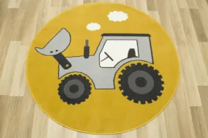 Detský koberec Luna Kids 534457/89955 horčicový / sivý