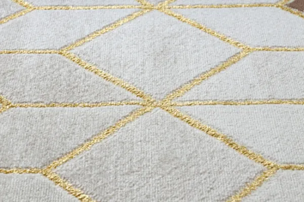 Koberec MEFE B400 Kocka, geometrický 3D - krém / béžový