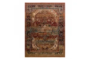 Koberec KESHAN Ornament orientálny 7518/53528 béž / granát