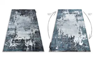 Koberec DE LUXE 2078 Ornament vintage - sivý