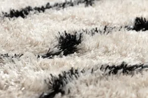 Koberec FLUFFY 2371 shaggy paski - krém / antracit