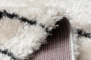 Koberec FLUFFY 2371 shaggy paski - krém / antracit