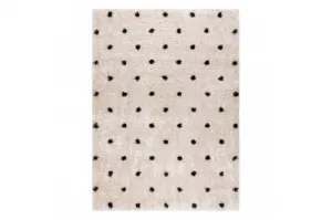 Koberec FLUFFY 2370 shaggy bodky - krém / antracit
