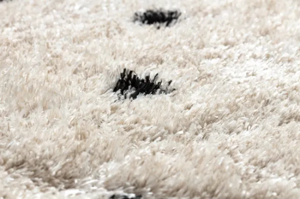 Koberec FLUFFY 2370 shaggy bodky - krém / antracit