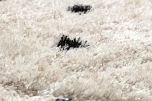 Koberec FLUFFY 2370 shaggy bodky - krém / antracit