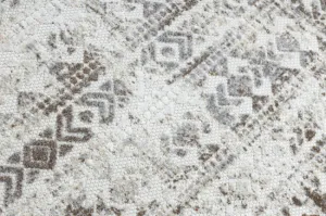 Koberec SOLE D3732 Aztécky, romby - ploské tkanie, béžový