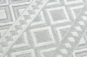 Koberec SOLE D3851 Boho, romby - ploské tkanie béžový