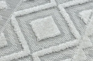 Koberec SOLE D3851 Boho, romby - ploské tkanie béžový