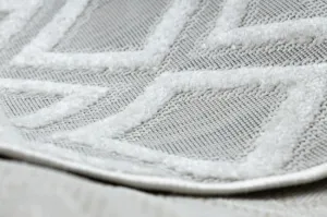 Koberec SOLE D3851 Boho, romby - ploské tkanie béžový
