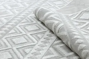 Koberec SOLE D3851 Boho, romby - ploské tkanie béžový