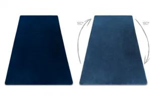 Protišmykový koberec POSH Shaggy navy granát plyš
