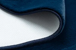 Protišmykový koberec POSH Shaggy navy granát plyš