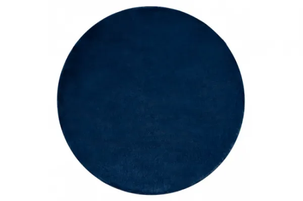 Protišmykový koberec POSH kruh Shaggy navy granát, plyš