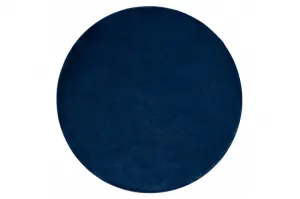 Protišmykový koberec POSH kruh Shaggy navy granát, plyš