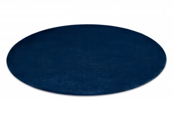 Protišmykový koberec POSH kruh Shaggy navy granát, plyš